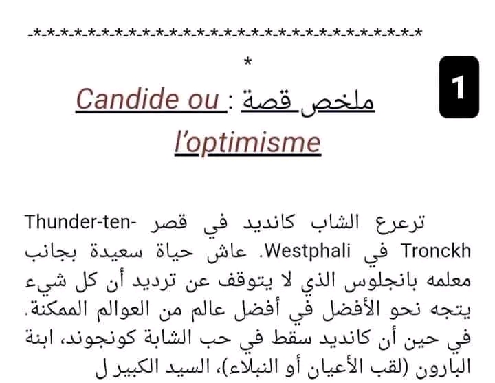 من هو كانديد  ملخص شرح condide بلعربية قصة رواية كانديد مترجمة للعربية