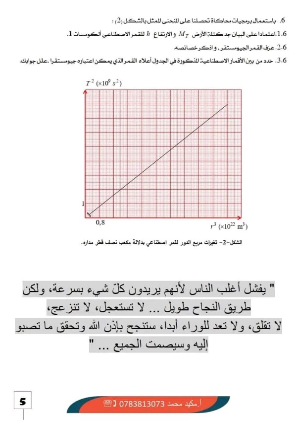 شرح حركة الكواكب والأقمار الإصطناعية فيزياء 3 ثانوي تمارين حول حركة الكواكب والأقمار الإصطناعية